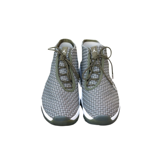 Air Jordan Future BG Olive Canvas Sneakers 656503 305 Size